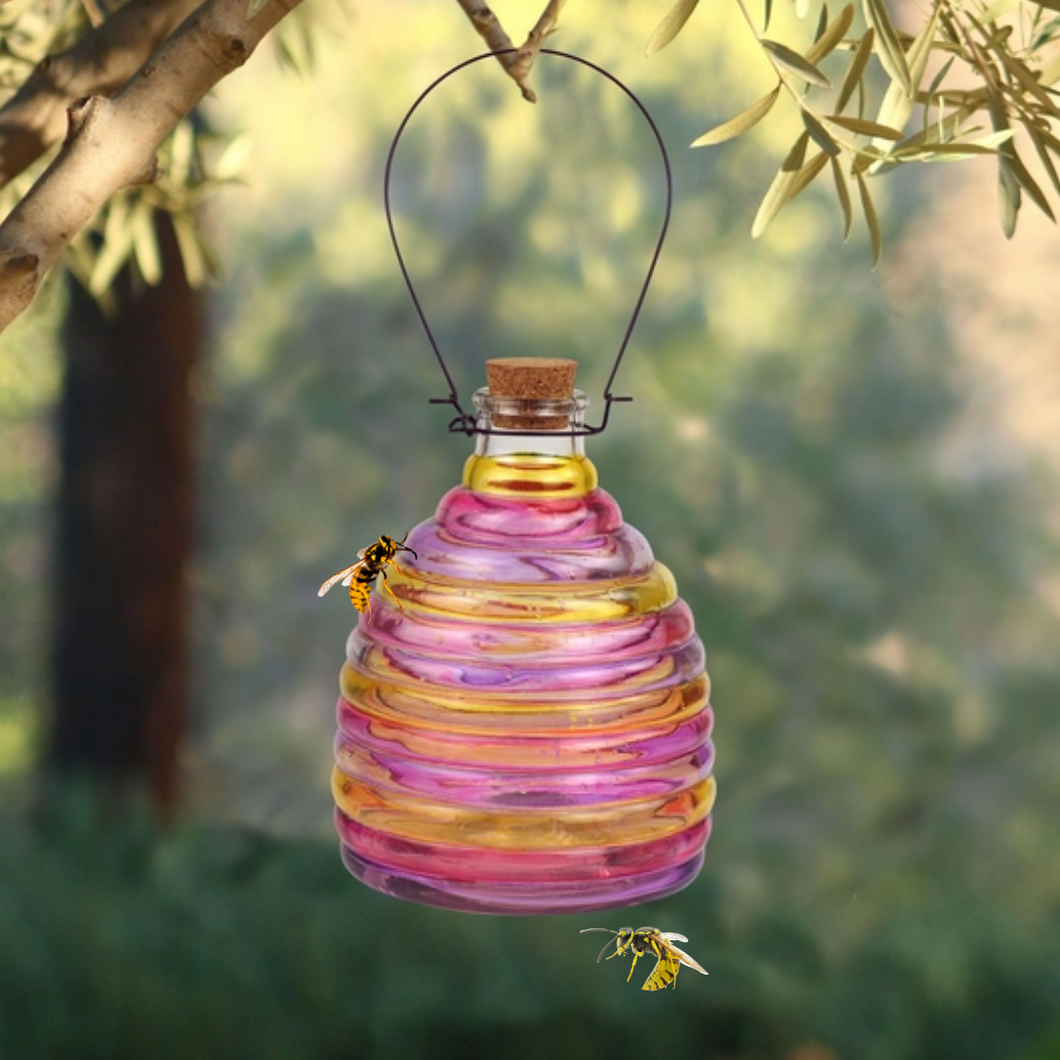 Glass Blown Wasp Trap
