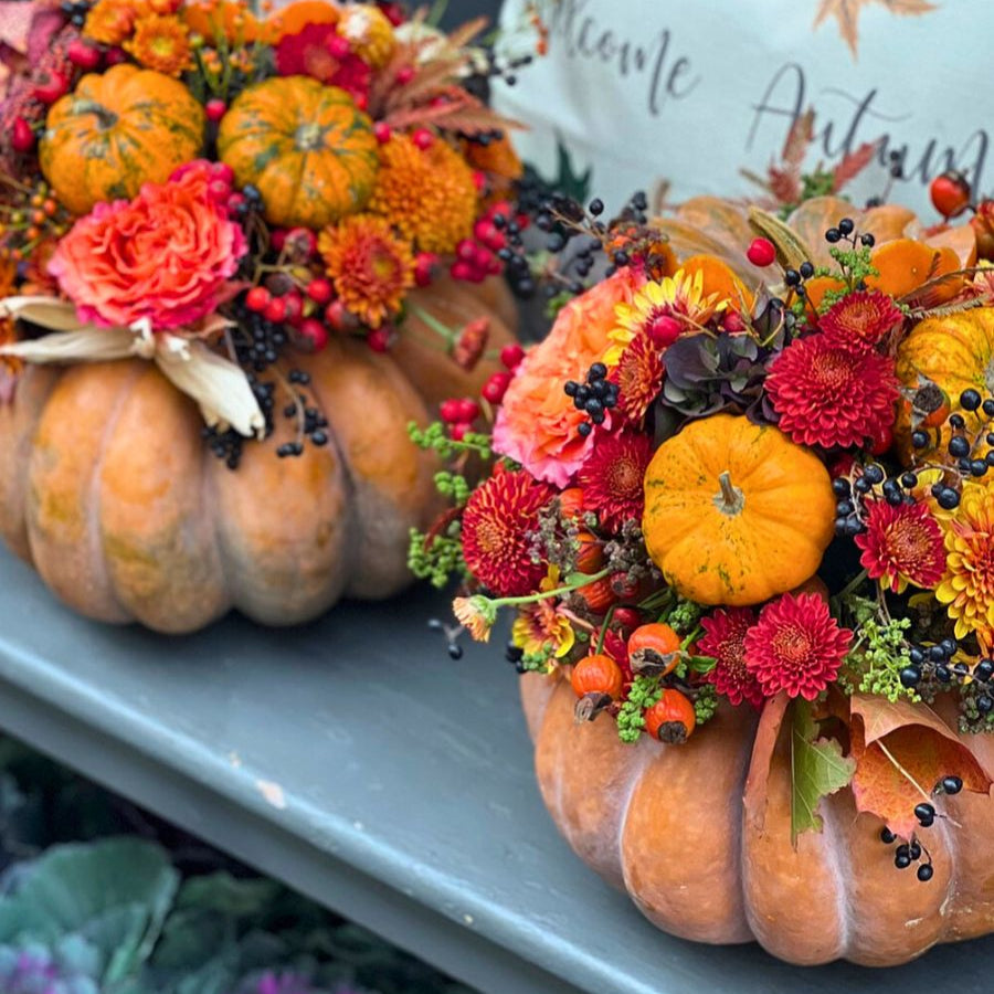 Fresh Floral Pumpkin