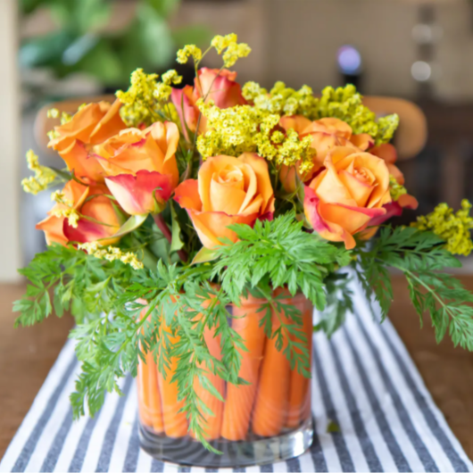 Floral Carrot Centerpiece