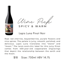 Load image into Gallery viewer, Lapis Luna Pinot Noir
