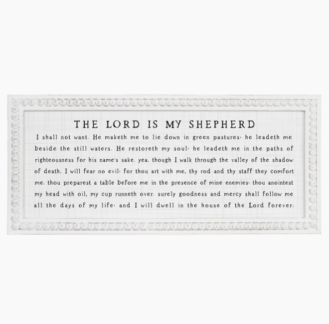 The Lord is my Shepherd Sign